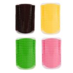 brosse de massage d'angle pour chats choix couleurs