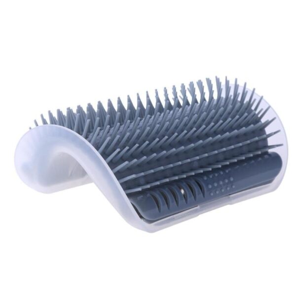 brosse massante pour chat couleur gris