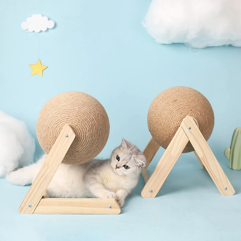 boule de corde en sisal pour chat détente chat